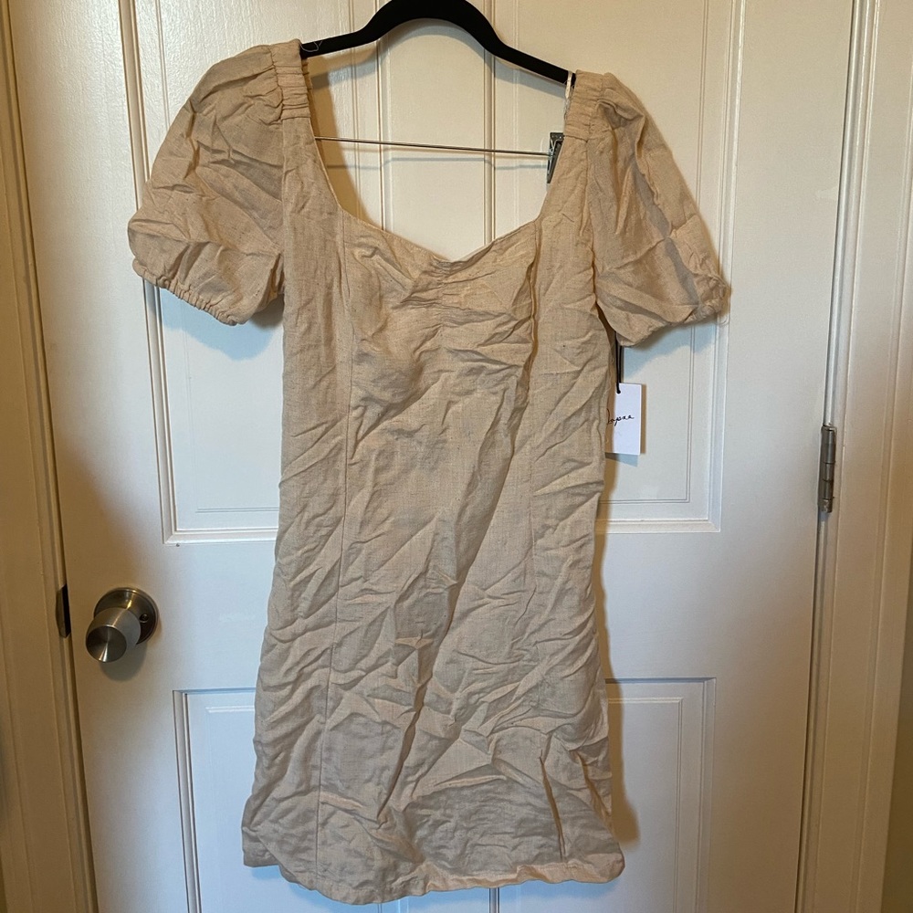 Linen Tie Back Dress